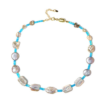 Collier en argent et Perle Keshi