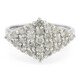 Bague en argent et Diamant chocolat