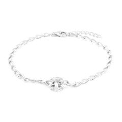 Bracelet en argent et Topaze blanche