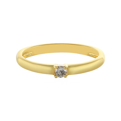 Bague en argent et Diamant champagne I4