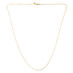 Collier  mailles vénitiennes – 61 cm (ajustable) – argent plaqué or jaune