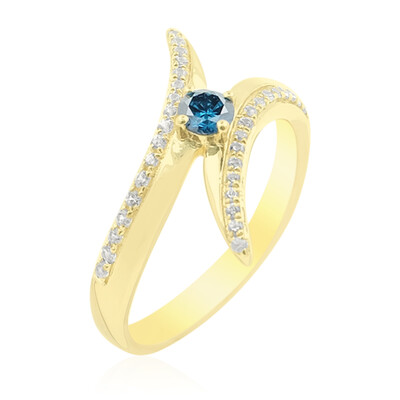 Bague en or et Diamant SI2 bleu (de Melo)