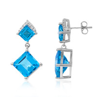 Boucles d'oreilles en argent et Topaze de Marambaia