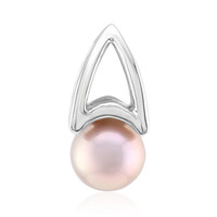 Pendentif en argent et Perle Ming de couleur pourpre (TPC)