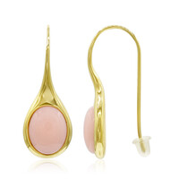 Boucles d'oreilles en argent et Opale rose