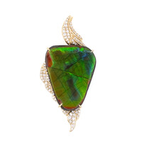 Pendentif en or et Ammolite (de Melo)
