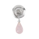 Pendentif en argent et Quartz rose