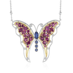 Collier en argent et Grenat Rhodolite (Dallas Prince Designs)