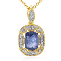 Collier en argent et Saphir bleu de Madagascar