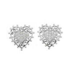 Boucles d'oreilles en argent et Zircon (Dallas Prince Designs)