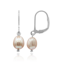 Boucles d'oreilles en argent et Perle de culture d'eau douce (TPC)