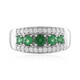 Bague en argent et Apatite verte