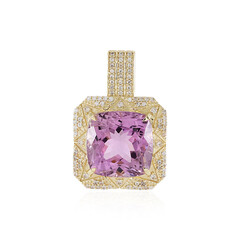 Pendentif en or et Kunzite du Brésil