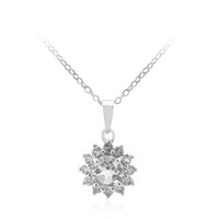Collier en argent et Topaze blanche