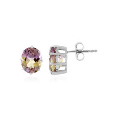 Boucles d'oreilles en argent et Amétrine