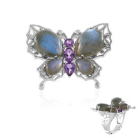 Bague en argent et Labradorite (Dallas Prince Designs)