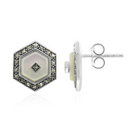 Boucles d'oreilles en argent et Nacre