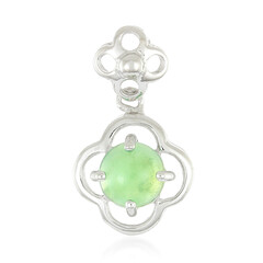 Pendentif en argent et Chrysoprase impériale