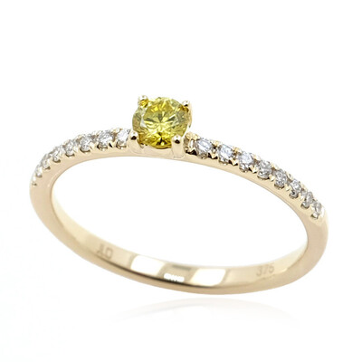 Bague en or et Diamant SI2 jaune