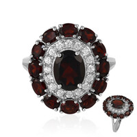 Bague en argent et Grenat