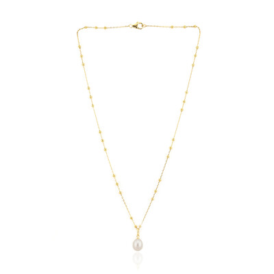 Collier en argent et Perle blanche de culture d'eau douce