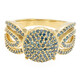 Bague en argent et Diamant fantaisie