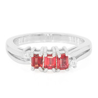 Bague en argent et Rubis du Malawi