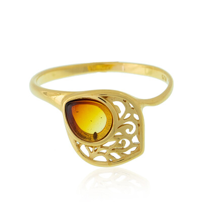 Bague en argent et Ambre baltique (dagen)