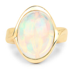 Bague en or et Opale Welo AAA