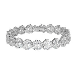 Bracelet en argent et Topaze blanche(Adela Silber)