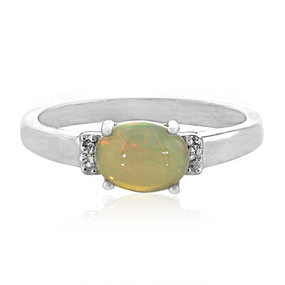 Bague en argent et Opale Welo