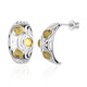 Boucles d'oreilles en argent et Ambre baltique couleur citron (dagen)