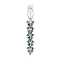 Pendentif en argent et Diamant fantaisie