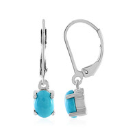 Boucles d'oreilles en argent et Turquoise arizona