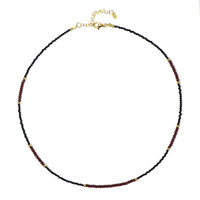 Collier en argent et Grenat du Mozambique