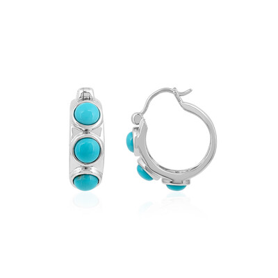 Boucles d'oreilles en argent et Turquoise Sleeping Beauty