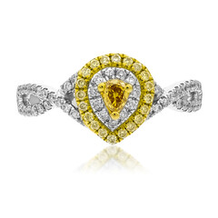 Bague en or et Diamant orange SI2 (CIRARI)