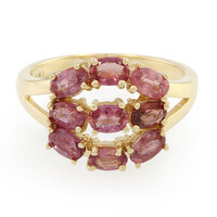 Bague en or et Saphir Padparadscha non chauffé (AMAYANI)