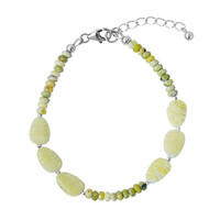 Bracelet en argent et Lizardite