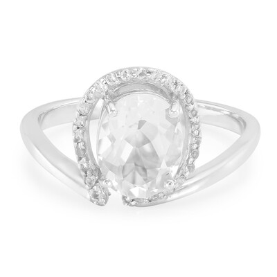 Bague en argent et Pétalite