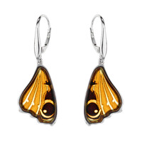 Boucles d'oreilles en argent et Ambre baltique