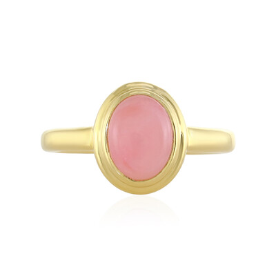 Bague en argent et Opale rose