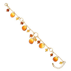 Bracelet en argent et Ambre de la Baltique Lever du soleil