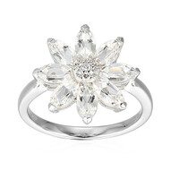 Bague en argent et Topaze blanche