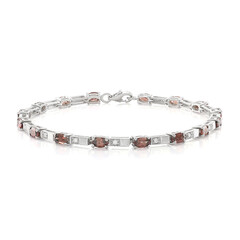 Bracelet en argent et Zircon rouge