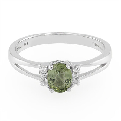Bague en argent et Tourmaline Paraïba