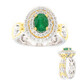 Bague en argent et Emeraude de Zambie (Gems en Vogue)