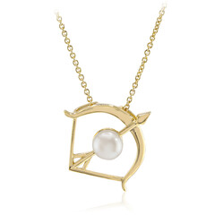 Collier en argent et Perle blanche de culture d'eau douce