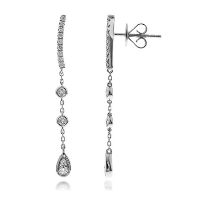 Boucles d'oreilles en or et Diamant SI2 (G) (CIRARI)