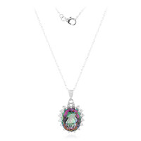 Collier en argent et Quartz mystique